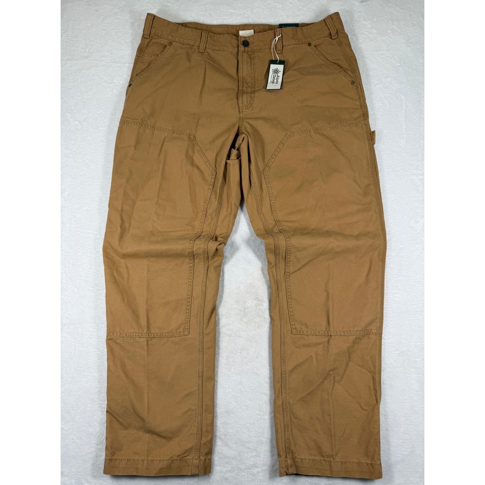 Alpine Design Mens Utility Pant Brown Khaki Organic Cotton Canvas 40x32 ADM24901